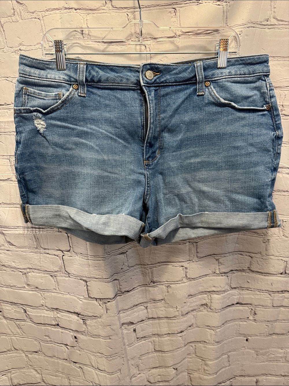 Sonoma Light Blue Rolled Hem Denim Shorts